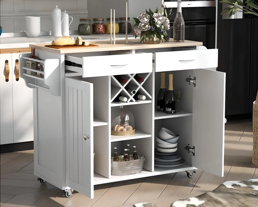 kitchen island with storage